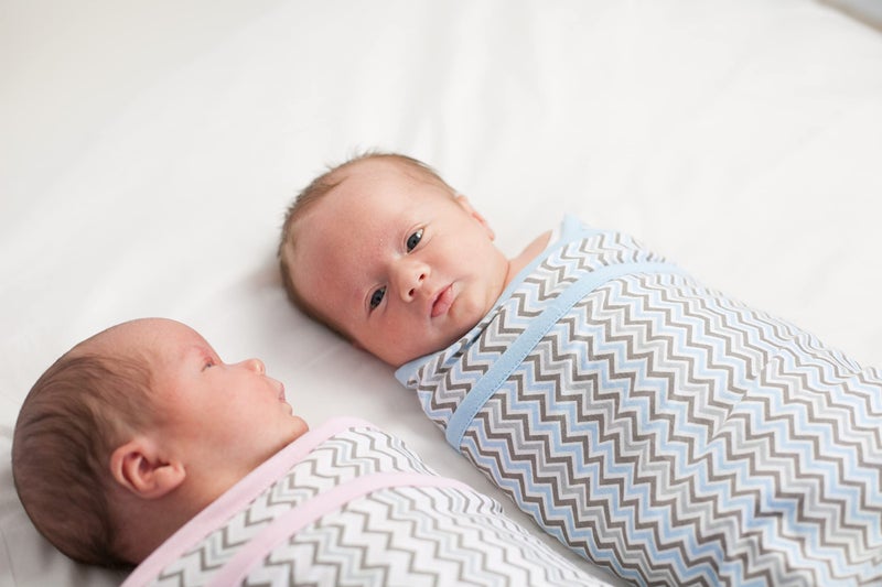 Miracle Blanket Swaddle Wrap - Help Your Newborn Sleep Longer - Soft & Secure Sleep Sack for Infants - Easy-to-Use Swaddling Blanket for a Calm Baby (Gray Stars) - Image 2